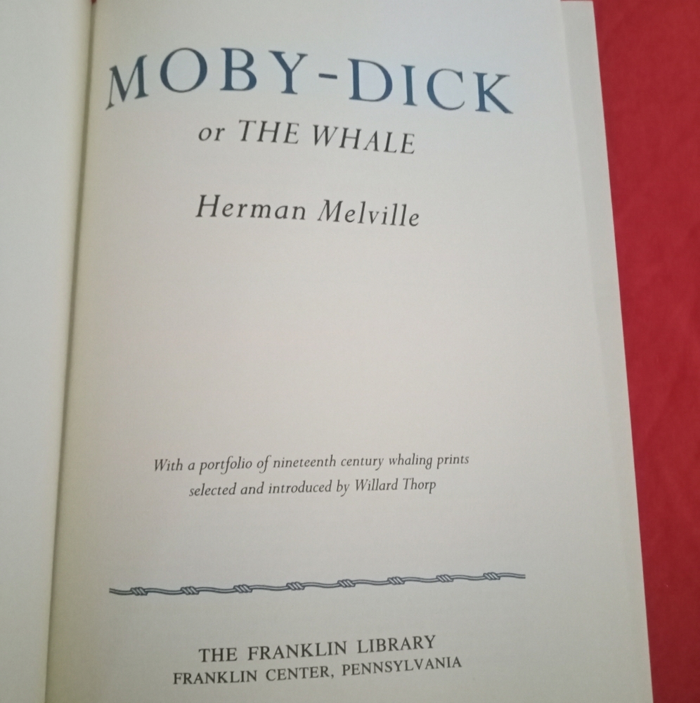 Moby Dick, Franklin Library VG Condition